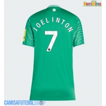 Camisa de time de futebol Newcastle United Joelinton #7 Replicas 2º Equipamento Feminina 2025-26 Manga Curta